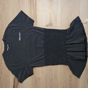 NWT SER.O.YA Miranda T-Shirt Dress, Vintage Black, Size Medium
